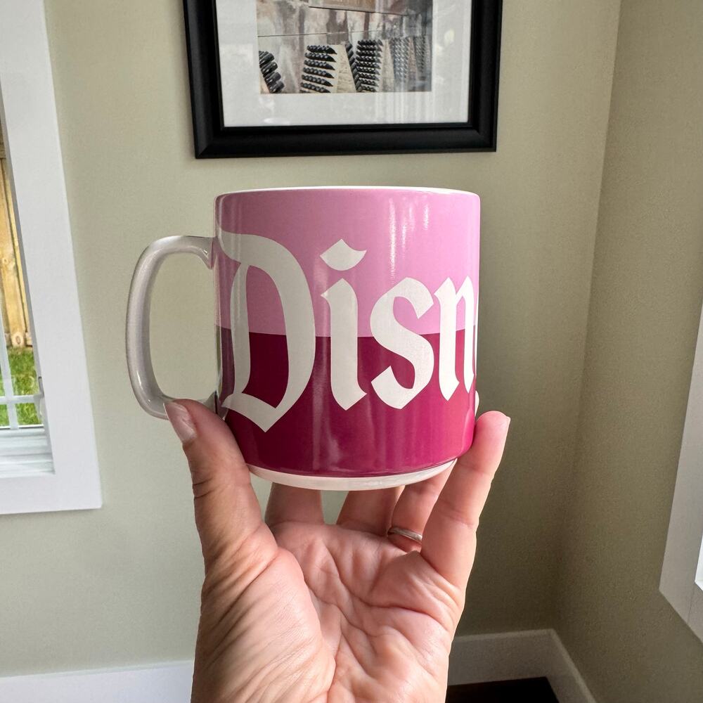 Disneyland Resort Logo Mania Collection 2026 NEW Disney Parks Pink Mug 16oz
